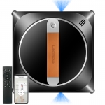 Fönsterputsrobot Liectroux YW910 – dubbel vattensprutning, lasersensor, fallskydd, smart våtmoppning av glas, robotdammsugare för fönster, golv och väggar i hemmet, borstlös motor, anti-blockeringshjul, fungerar på ramlösa fönster, AI-ruttnavigering, styrning via app och fjärrkontroll.